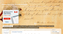 Desktop Screenshot of emancipationproclamation.org