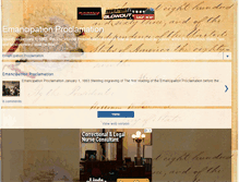 Tablet Screenshot of emancipationproclamation.org